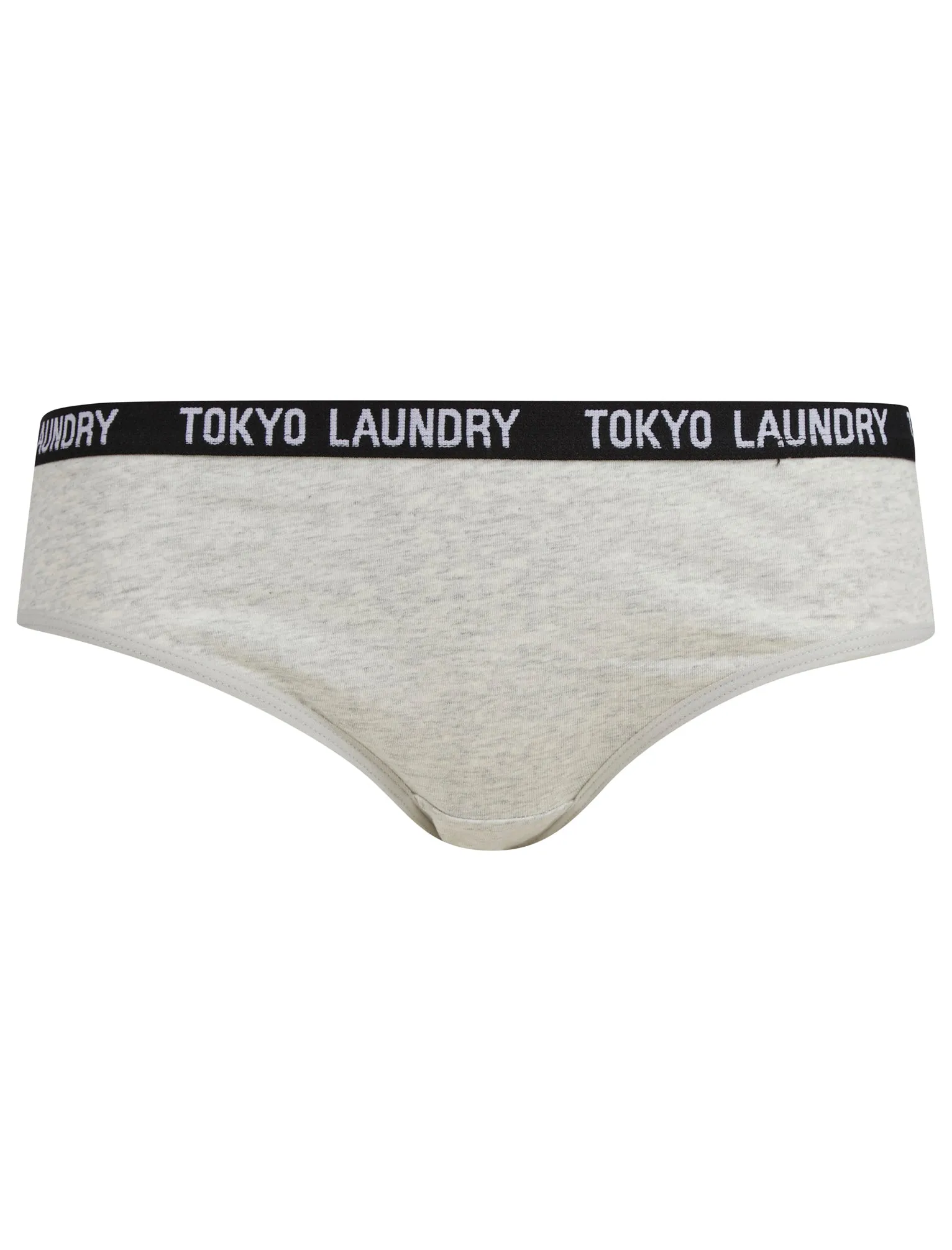 Ada (3 Pack) Cotton Assorted Briefs in Light Grey Marl / Bright White / Jet Black - Tokyo Laundry