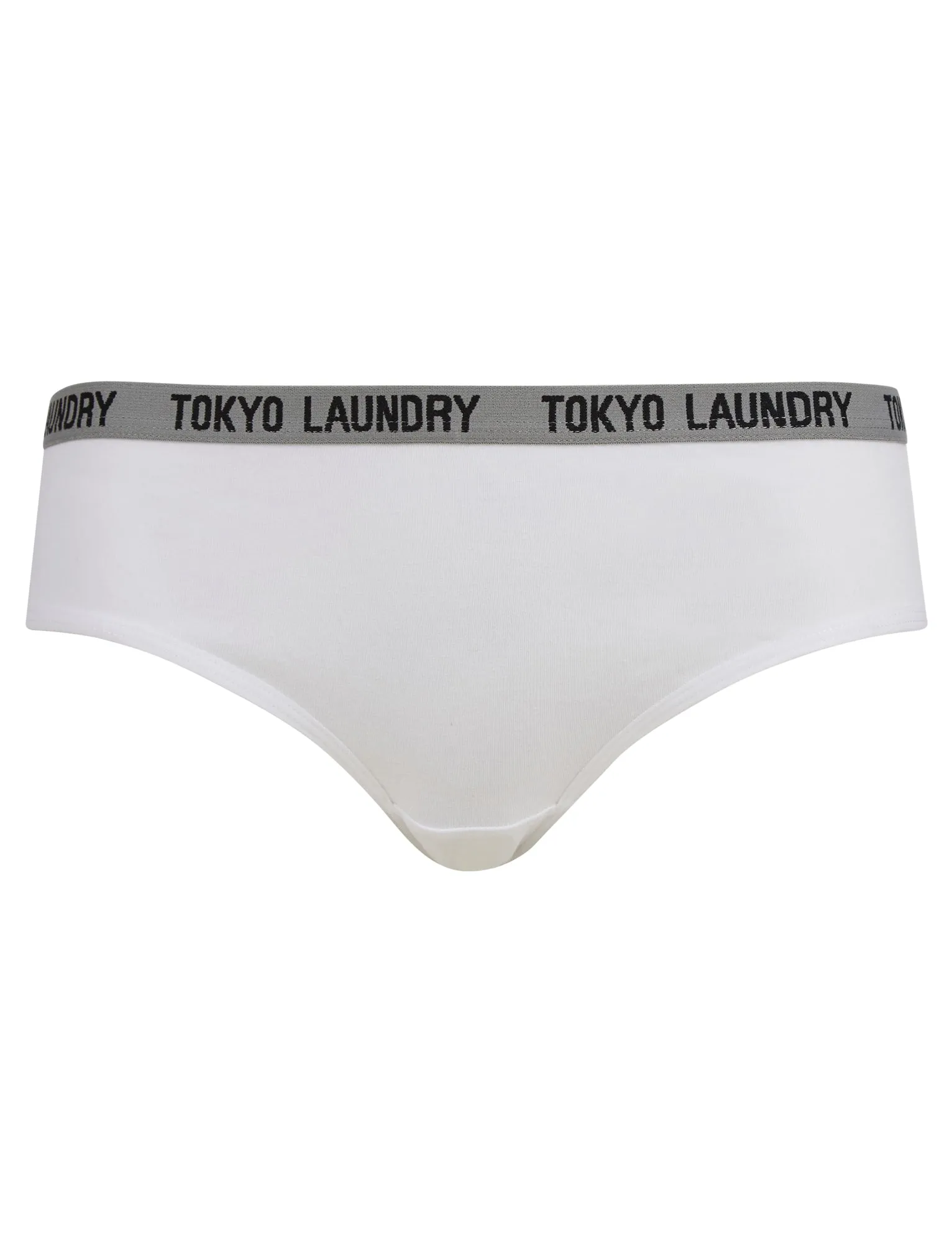 Ada (3 Pack) Cotton Assorted Briefs in Light Grey Marl / Bright White / Jet Black - Tokyo Laundry