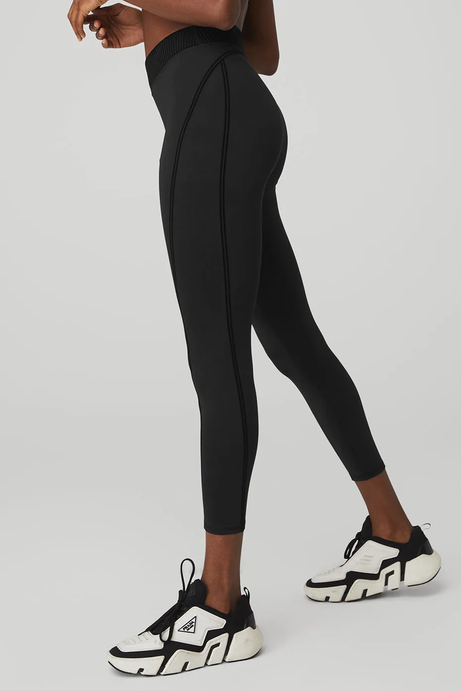 Airlift High-Waist 7/8 Line Up Legging - Black