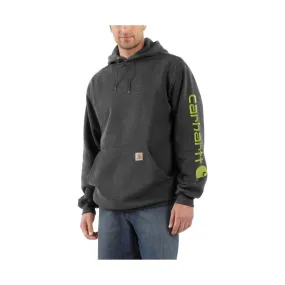 Carhartt Men's Midweight Hooded Logo Sweatshirt - Carbon Heather