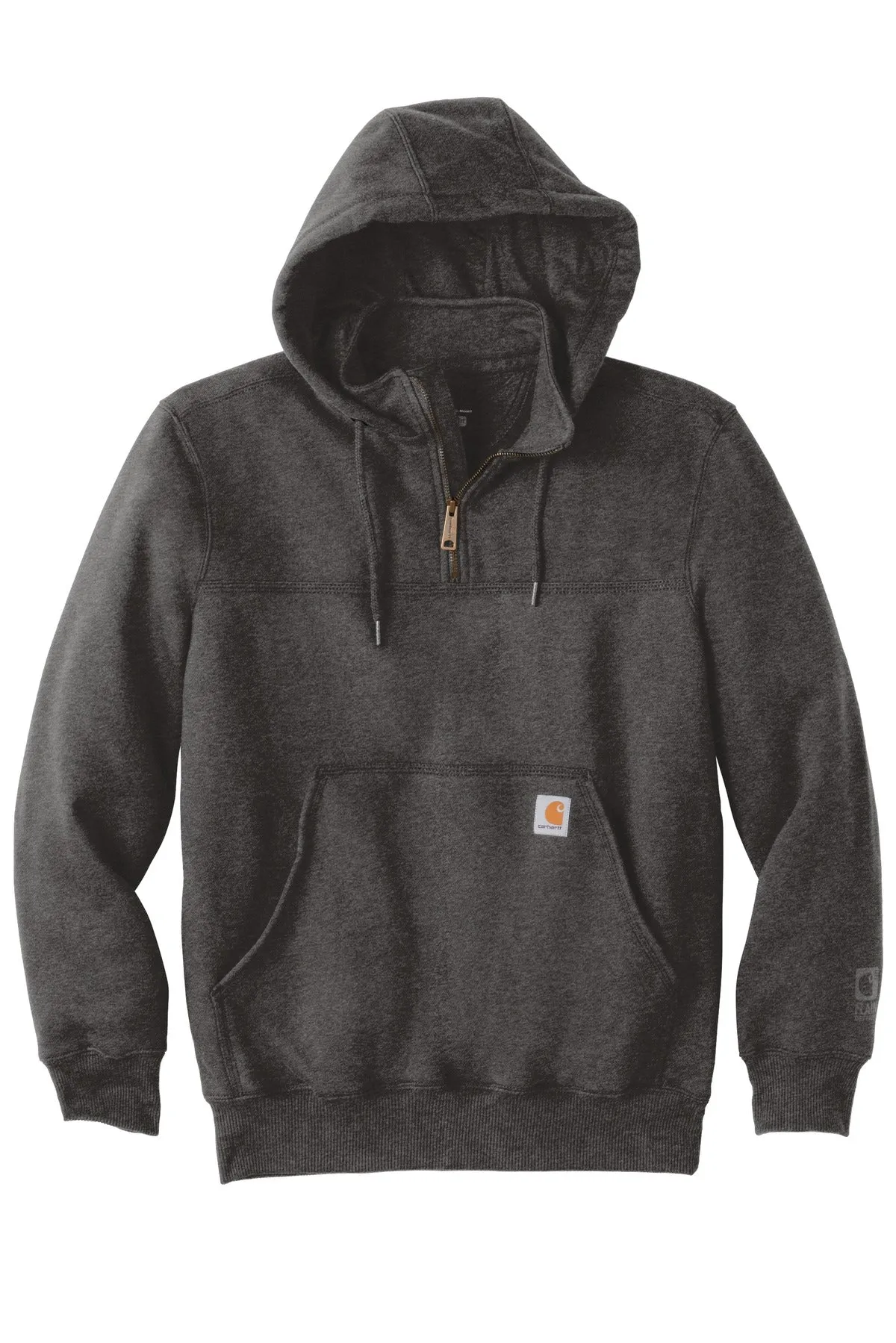 Carhartt Rain Defender Paxton Heavyweight Hooded Zip Mock Sweatshirt. CT100617