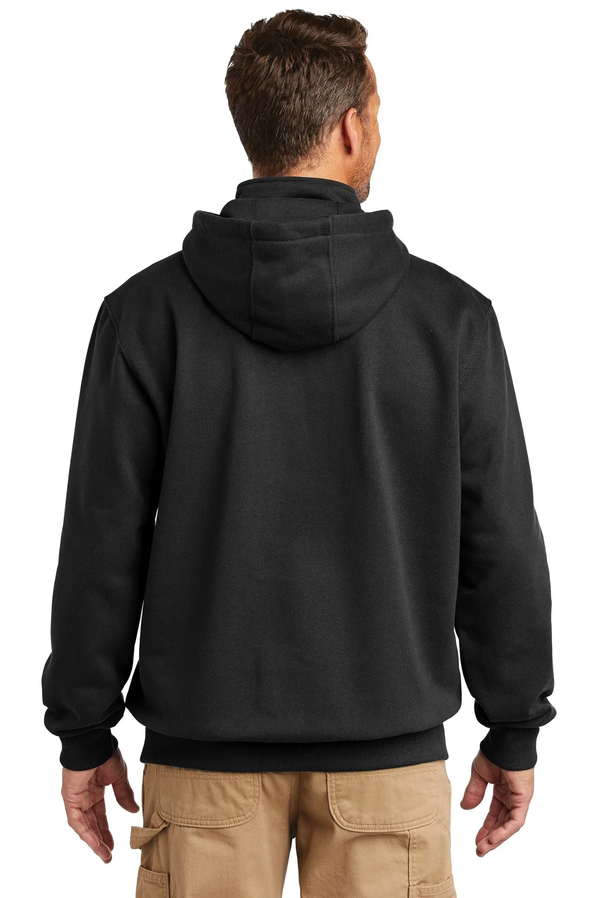 Carhartt Rain Defender Paxton Heavyweight Hooded Zip Mock Sweatshirt. CT100617