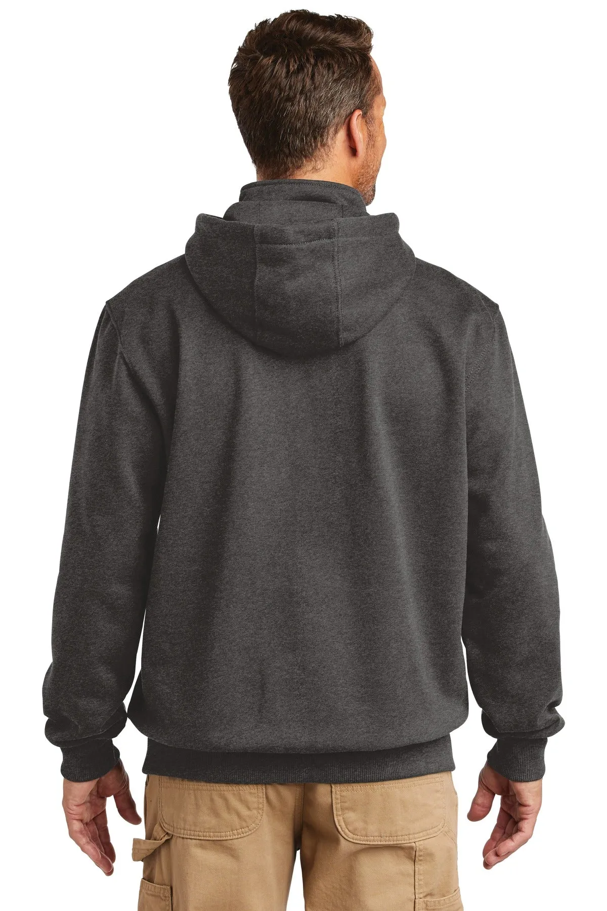 Carhartt Rain Defender Paxton Heavyweight Hooded Zip Mock Sweatshirt. CT100617