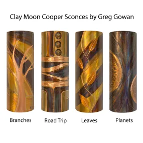 Clay Moon Copper Sconce