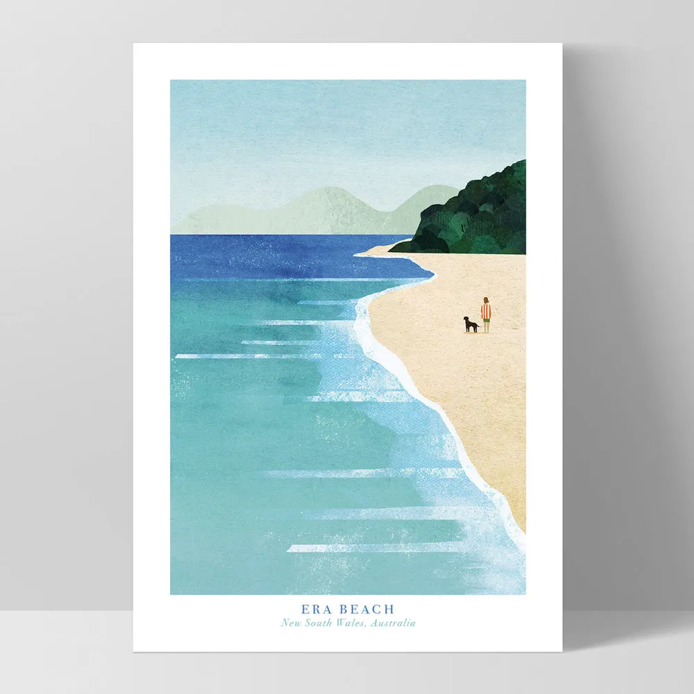 Era Beach Illustration - Art Print by Henry Rivers