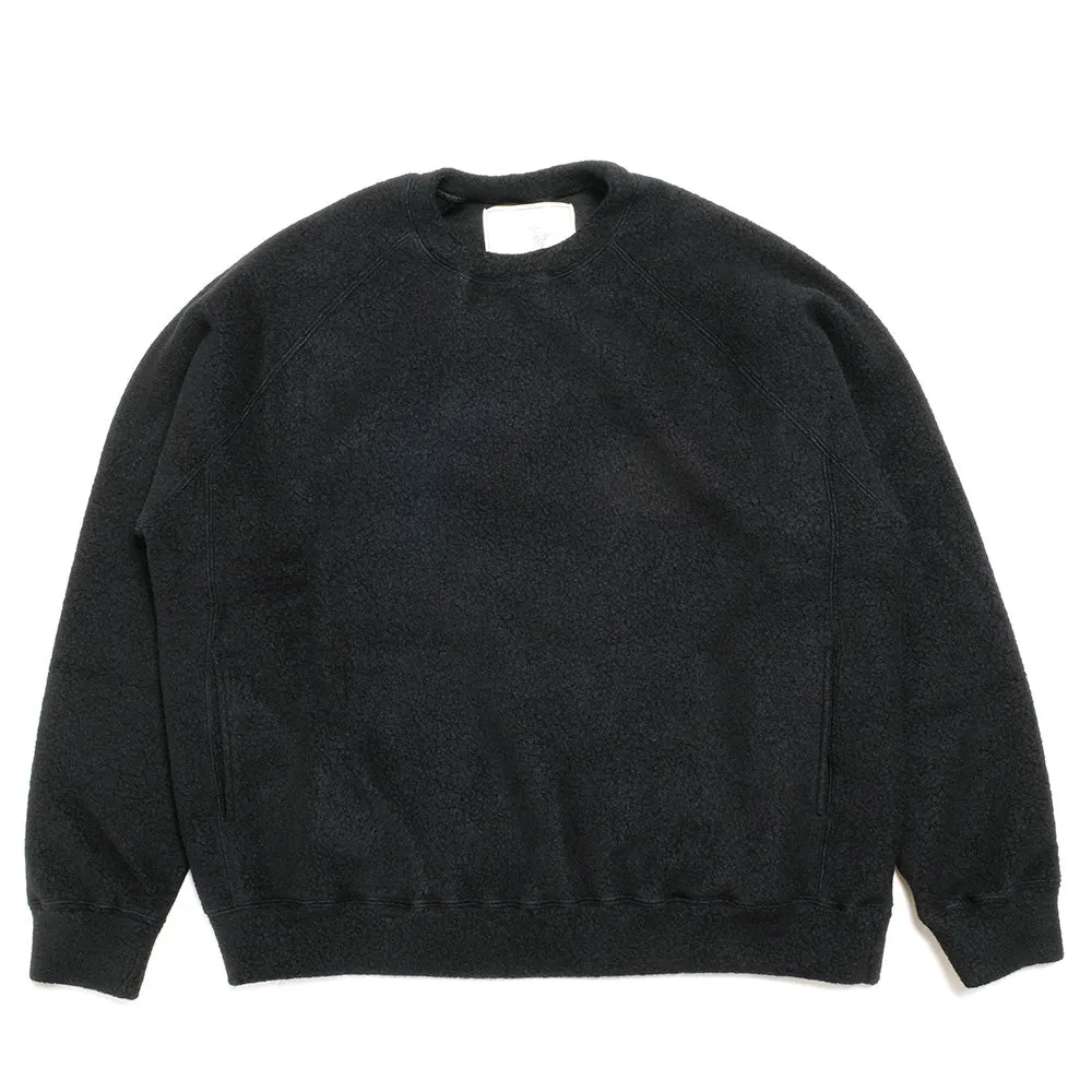 GOLD - SUPER 140'S WOOL FLEECE RAGLAN CREW NECK SHIRT - GL69015