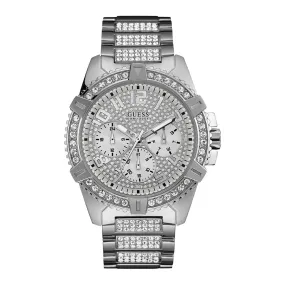 Guess W0799G1 Frontier Quartz Crystal Silver Dial Men's Watch