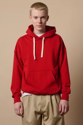 Men's Hooded Sweatshirt - Crimson