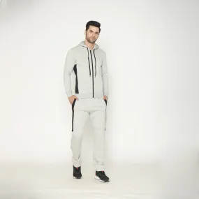 Men's Solid Track Suit - Light Grey Mill