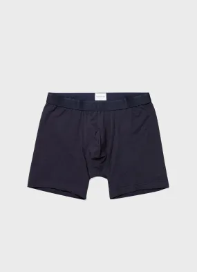 Men's Stretch Cotton Boxer Briefs in Navy