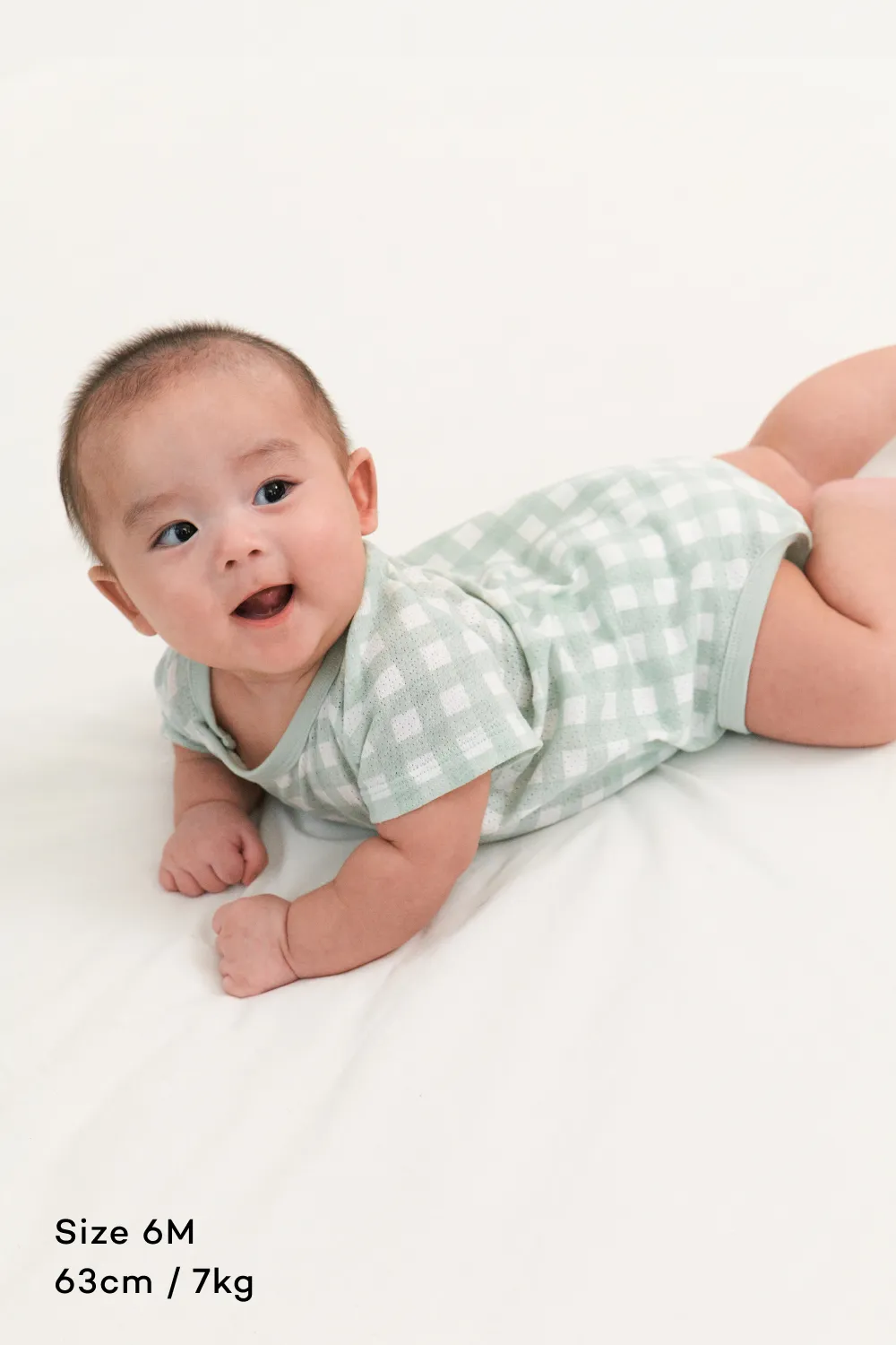 Newborn Cotton Mesh Bodysuit (0-12M)