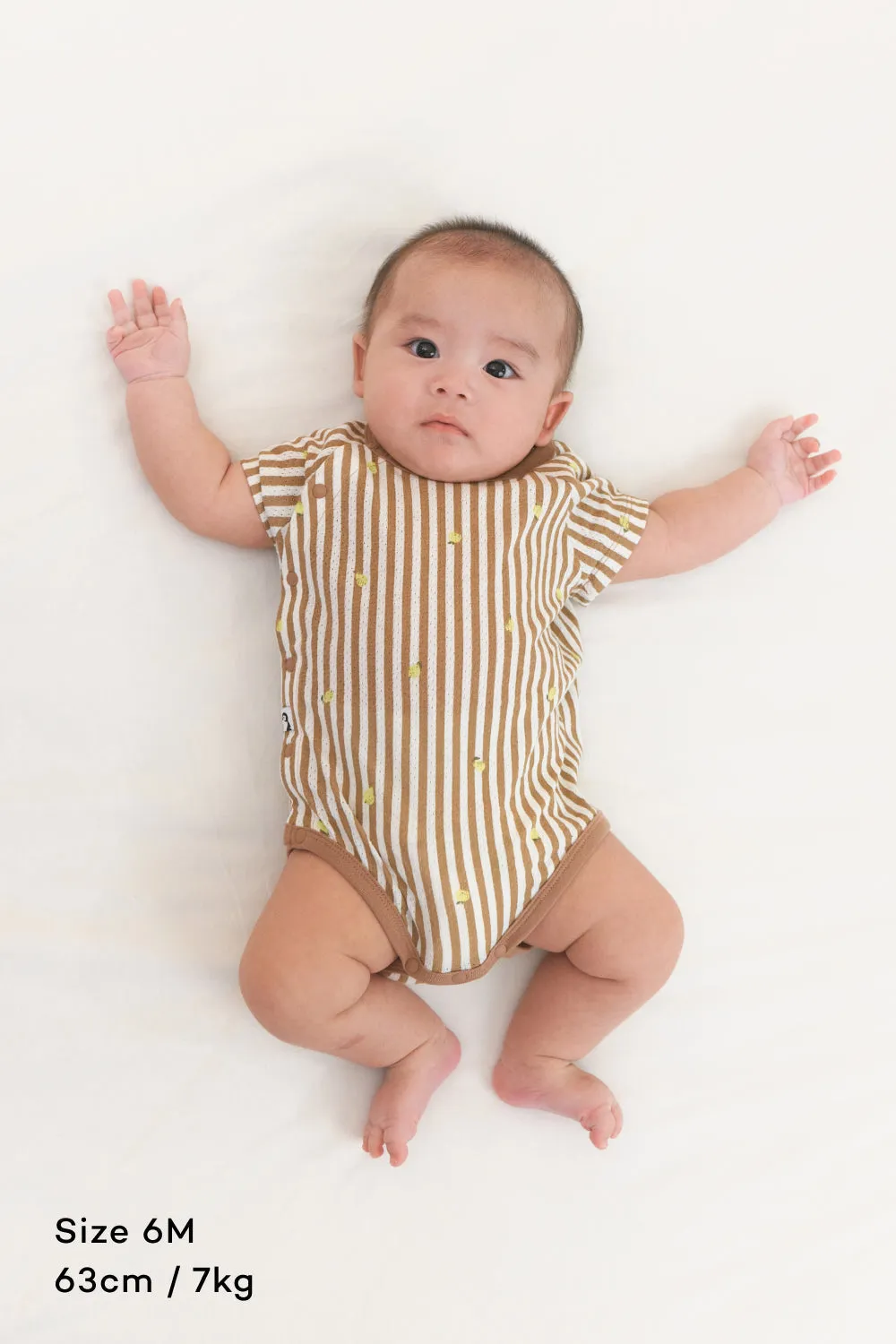 Newborn Cotton Mesh Bodysuit (0-12M)