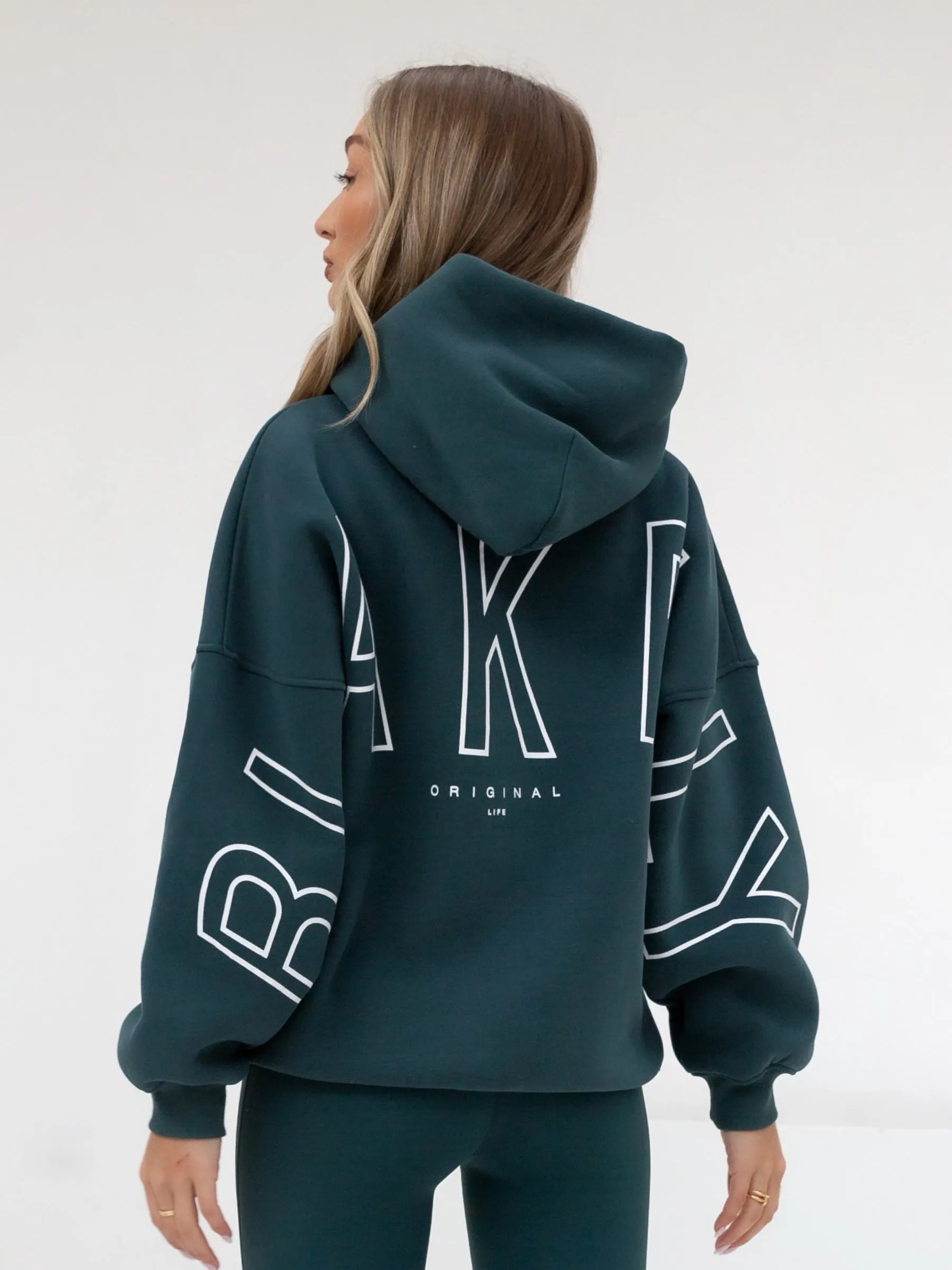 Outline Isabel Oversized Hoodie - Teal Green