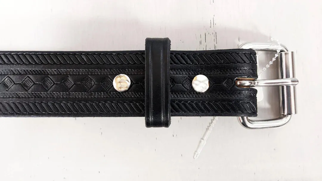 P&B Harness® Men's Handcrafted Super Duty Diamond Rope Leather Belt