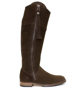 Sovereign Suede Boots with Tassel - Brown